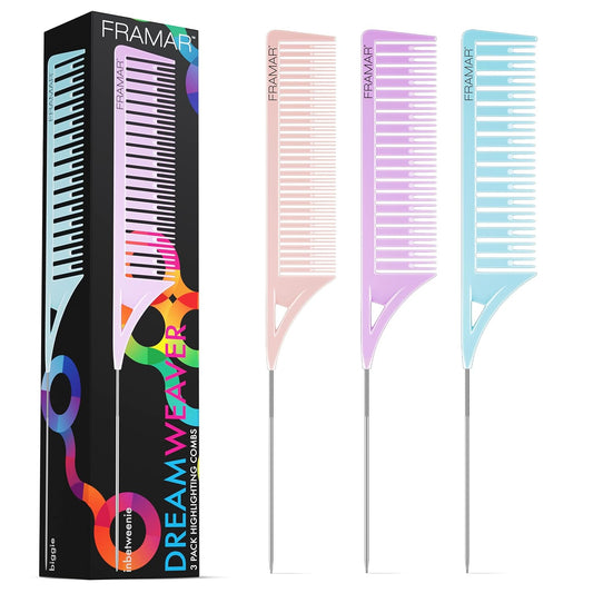 set of three combs in graduated sizes for varied sectioning needs