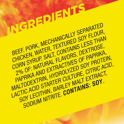 Slim Jim Smoked Jerky Sticks Bulk Pack – High-Protein Spicy Snack for Patio, Picnic and Outdoor Adventures
