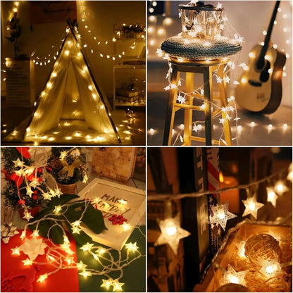 Starlite Battery Star Lights – Quiet Design Detail for Neutral Bedrooms and Minimalist Living Rooms