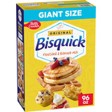 Betty Crocker Bisquick Giant Box Pancake Mix – Multi-Use Baking Base for Home Desserts and Breads, 96 oz