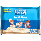 Rice Krispies Treats Pre-Made Sheet – Safe, No-Bake Dessert Base for Playdate Treats, 32oz Bag