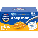 Kraft Easy Mac 18-Ct Microwave Mac & Cheese – No Preservative Pantry Meal for Wellness Routines