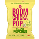 Angie's BOOMCHICKAPOP Sea Salt Popcorn – Vegan Snack Stocking Stuffer Gift for Health-Conscious Friends