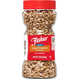 Fisher Dry Roasted Sunflower Kernels with Sea Salt – No Sugar Added Snack for Self-Care Pantry, 7.25 oz