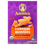 Annie's Organic Cheddar Bunnies Extra Cheddar – Back-to-School Snack Gift, 7.5 oz Resealable Box