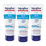 Aquaphor Baby Diaper Rash Cream – Hypoallergenic Diaper Ointment for Newborn Skin Safety Routines, Value 3-Pack