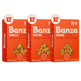 Banza Gluten-Free Pasta 6-Box Bulk Pack – Fast-Cooking Plant-Based Pasta for Efficient Home Kitchen Prep