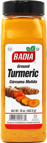 Badia Ground Turmeric Powder 16 oz – Pure Ground Curcuma for Streamlined Everyday Meal Prep