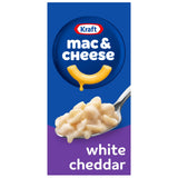 Kraft White Cheddar Shell Macaroni – Guilt-Free Comfort Food for Office Lunch, 7.3 oz Box