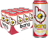Bang Energy Black Cherry Vanilla – Portable Energy Drink for Hiking and Cycling Adventures, 16 oz Pack of 12