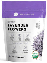 Kate Naturals Edible Lavender Flowers – Premium Gourmet Gift Set Alternative for Moms Who Enjoy Baking and Herbal Tea