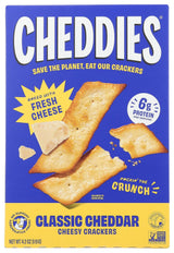 Cheddies Cheddar Crackers – High-Protein Vegetarian Snack for Plant-Based Diets
