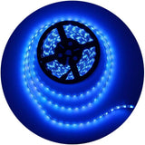 ALITOVE Minimal Blue LED Accent Strip for Modern Interior Edges, 16.4ft Cuttable 12V Flexible