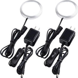 Brilliant Evolution LED Puck Light – Display Shelf Back Lighting for Memorabilia, 8mm Slim Profile, Daylight