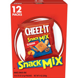 Cheez-It Snack Mix, Picnic and Road Trip Snacks, 12 Individually Wrapped Pouches That Fit in Any Backpack