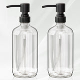 AmazerBath Designer Glass Hand Soap Holder – Refined Detail for Powder Rooms and Luxury Guest Suites