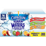 Capri Sun Roarin' Waters Straw Pouches – Safe and Fun Hydration for Toddlers and School-Age Kids, 30 ct, 6 fl oz