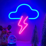 [Brand] Lightning Bolt Neon Wall Light – Child and Pet Friendly LED Sign, Cool Surface Battery and USB Powered Wall Light for Bedroom