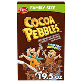 Cocoa PEBBLES Cereal – Pantry Friendly Gluten Free Cereal for Balanced Family Wellness, 27.5 oz Mega Size