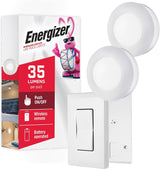 Energizer LED Puck Light Pair – Stylish Hallway and Entryway Glow, Remote Controlled