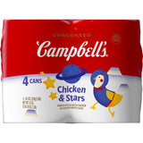 Campbell's Condensed Chicken and Stars Soup – Convenient Canned Meal Stocked in the Kitchen Cupboard, 10.5 oz Can (4 Pack)