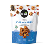 Elan Organic Chia Walnuts – Functional Superfood Walnuts for Holistic Nutrition Goals, 4.5 oz Pack