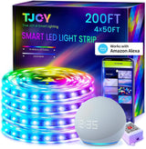 TJOY Smart LED Strip Lights – Cozy Living Room Ambient Decor with 16 Million Colors and App Control