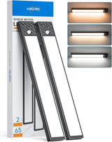 HIBOITEC Dimmable Stick-On Light – Valentine's Day Gift for Her, Rechargeable Motion Sensor Closet Lighting 2-Pack