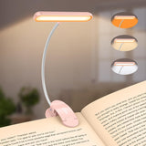 Gritin Understated Book Light for Scandinavian Bedrooms – Matte Finish Clip Design with Memory Function and Effortless Touch Controls
