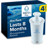 Brita Plus Replacement Filter Multi-Pack – Purified Tap Water for Morning Coffee, Self-Care Routines, and Clean Eating