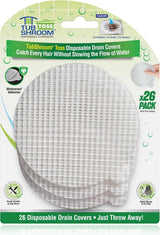 TubShroom Toss 26pk Disposable Drain Covers - Thoughtful Housewarming Gift for New Homeowners, Half-Year Supply
