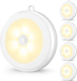 Mlambert Cool White Motion Night Light for Children's Rooms, Stick-On Battery Light for Nighttime Bathroom Trips