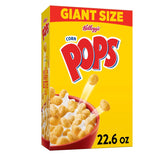 Kellogg's Corn Pops Cereal – Car Cup Holder Snack for Busy Commutes and Errands, 22.6 oz