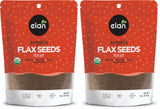 Elan Organic Raw Flaxseed, 9 oz Pack of 2 – Kosher & Gluten-Free Seeds for Sensitive Households