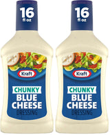 Kraft Chunky Blue Cheese Dressing – Fridge-Staple Dressing for Tossed Salads with Restaurant-Style Blue Cheese Flavor
