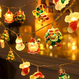 LOLStar Xmas Lights for Children – Battery Powered String Lights with Santa Hat and Candy Cane Charms for Family Friendly Holiday Decor