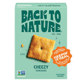 Back to Nature Cheezy Square Crackers – No Hydrogenated Oils Vegan Cheese Cracker for Intentional Pantry Snacking