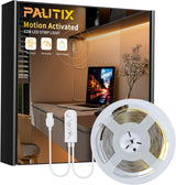 PAUTIX COB LED Strip with Motion Sensor – Distraction-Free Workstation Background Light, 5V USB COB LED Tape with Memory Dimming