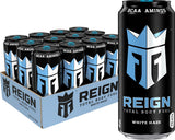 Reign Total Body Fuel White Haze Portable Citrus Fuel 16oz Can Pack of 12 for Weekend Adventures