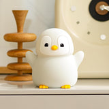 ATSUI Penguin Night Light Gift – Cute Housewarming and Valentine's Present for Her, Dimmable Silicone Bedside Lamp