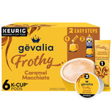 Gevalia Frothy Caramel Macchiato Espresso Style Kit – Uncluttered Pantry Coffee Solution for Less Is More Homes, 6 ct