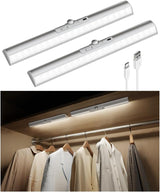 EZVALO Rechargeable Under-Cabinet Lights, 2 Pack — Cool-Touch, Flameless Lighting for Senior Bedrooms and Walkways