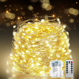 LumBliss Fairy Lights – Thoughtful Birthday Gift for Mom, 67Ft Battery Operated String Lights with Remote for Bedroom