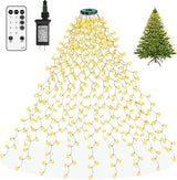 Olaney 6.6FT Warm White Tree Lights – Clean Uncluttered Christmas Look with One Touch Remote Control