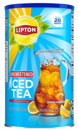 Lipton Unsweetened Iced Tea Mix – Sugar-Free Black Tea for Meal Prep and Mindful Hydration