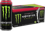 Monster Energy Strawberry Bulk Energy Pack of 15 Cans – Great Housewarming & Dorm Room Gift for Caffeine Fanatics