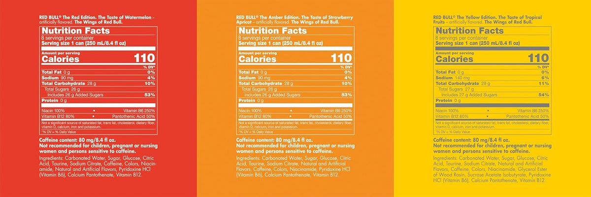 three-edition variety: 8 cans each of watermelon, strawberry apricot, and tropical flavors
