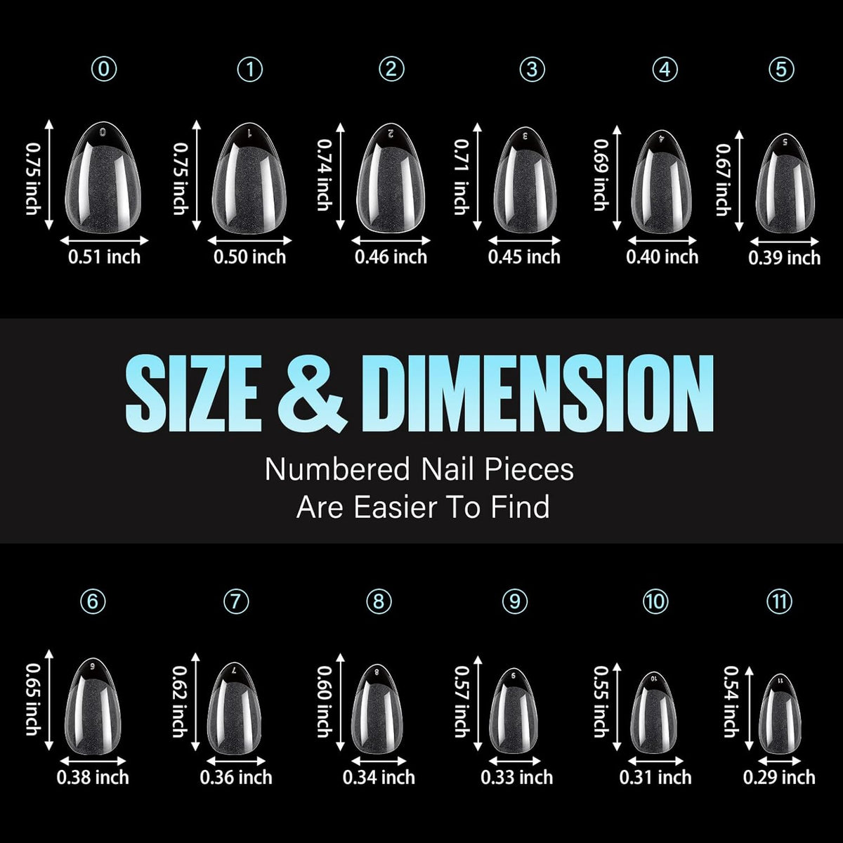 TOMICCA Pre-Shaped Acrylic Extensions – Streamlined DIY Manicure with Neutral, Modern Finish