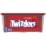 TWIZZLERS Strawberry Twists Bulk Tub – Backyard BBQ and Patio Movie Night Candy, 5 lb