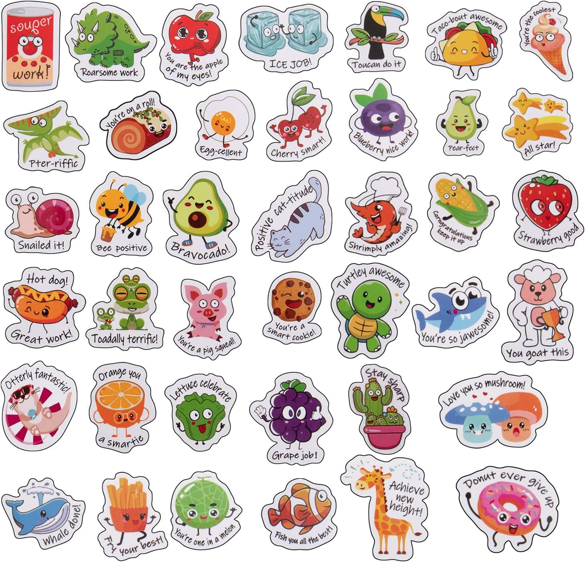 Wakawaga 800pcs Motivational Stickers – Study Reward Pack for Planners, Homework Folders, and Student Desks